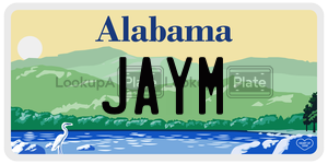 JAYM  license plate in AL