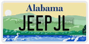 JEEPJL  license plate in AL