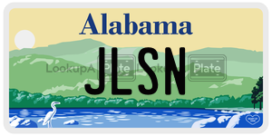 JLSN  license plate in AL