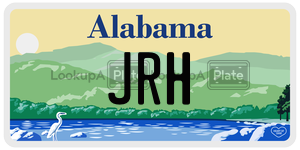 JRH  license plate in AL