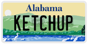 KETCHUP  license plate in AL