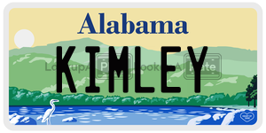 KIMLEY  license plate in AL