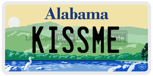 KISSME  license plate in AL