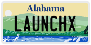 LAUNCHX license plate in Alabama
