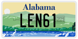 LEN61  license plate in AL