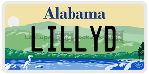 LILLYD  license plate in AL
