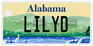 LILYD  license plate in AL