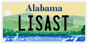 LISAST  license plate in AL