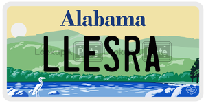 LLESRA  license plate in AL