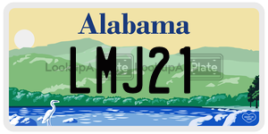 LMJ21 license plate in Alabama