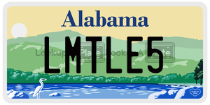 LMTLE5  license plate in AL