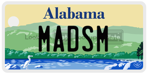 MADSM  license plate in AL