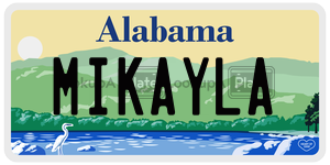 MIKAYLA  license plate in AL