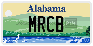 MRCB  license plate in AL