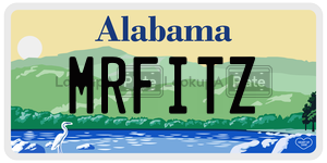 MRFITZ  license plate in AL