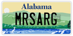 MRSARG  license plate in AL