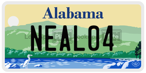 NEAL04  license plate in AL