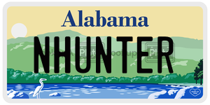 NHUNTER  license plate in AL