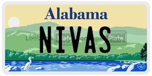NIVAS  license plate in AL