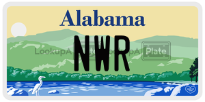 NWR  license plate in AL