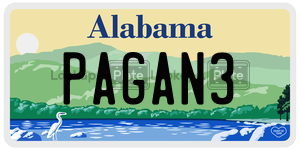 PAGAN3  license plate in AL