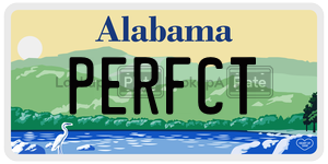 PERFCT  license plate in AL