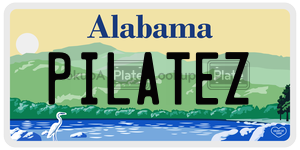 PILATEZ  license plate in AL