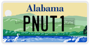 PNUT1  license plate in AL