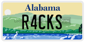 R4CKS  license plate in AL