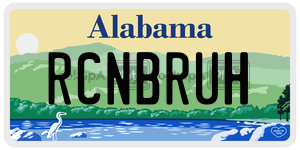 RCNBRUH  license plate in AL