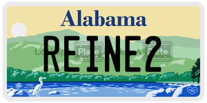 REINE2  license plate in AL