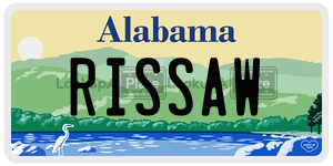RISSAW  license plate in AL