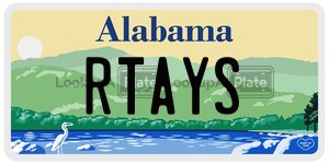 RTAYS  license plate in AL