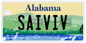 SAIVIV  license plate in AL
