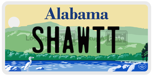 SHAWTT  license plate in AL