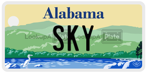 SKY  license plate in AL