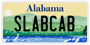 SLABCAB  license plate in AL