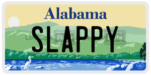SLAPPY  license plate in AL