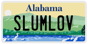 SLUML0V  license plate in AL