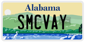 SMCVAY  license plate in AL