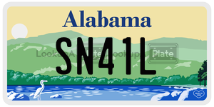 SN41L  license plate in AL