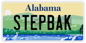 STEPBAK  license plate in AL