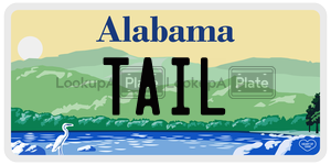 TAIL license plate in Alabama