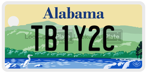 TB1Y2C  license plate in AL