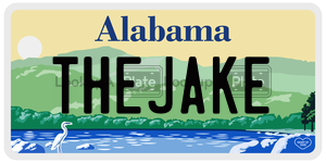 THEJAKE license plate in Alabama