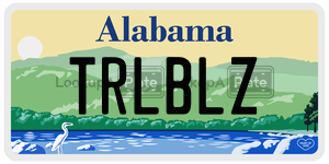 TRLBLZ  license plate in AL
