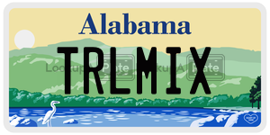 TRLMIX  license plate in AL