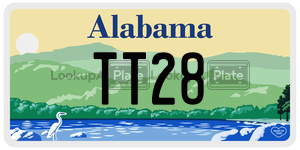 TT28 license plate in Alabama