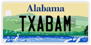 TXABAM  license plate in AL