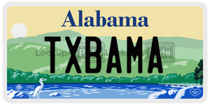 TXBAMA  license plate in AL